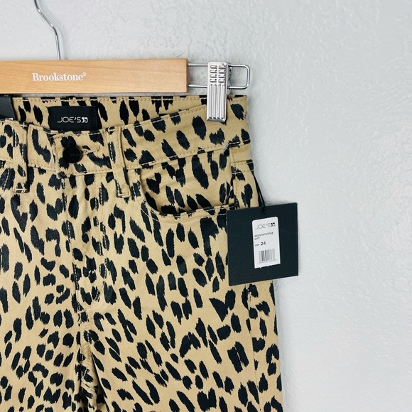 NWT Joes Jeans Charlie Skinny High Waist Denim Jean Tan Cheetah Print - Picture 6 of 6
